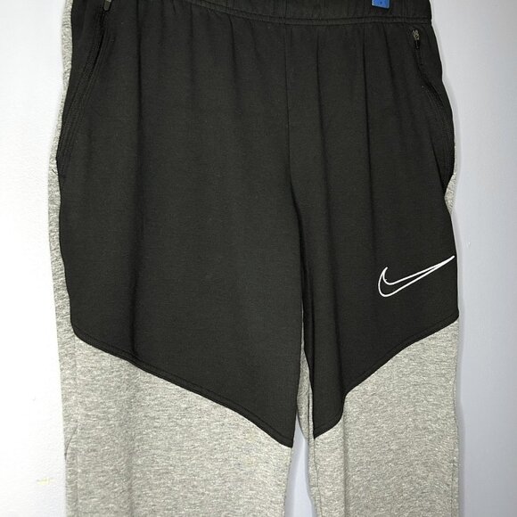 Nike Therma-FIT Sweatpants Mens Large Black Gray Joggers Zip Pockets DD2108-010 - Picture 7 of 16